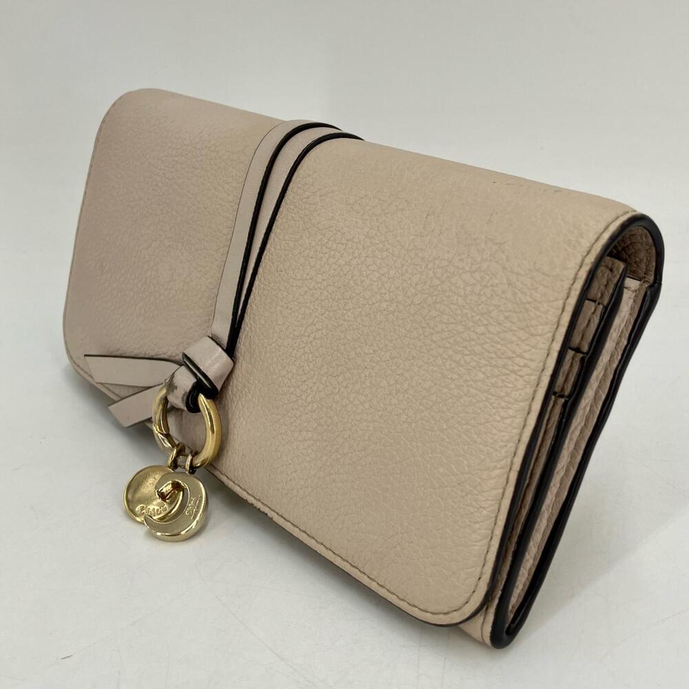 Chloe Long Wallet Beige Tan
